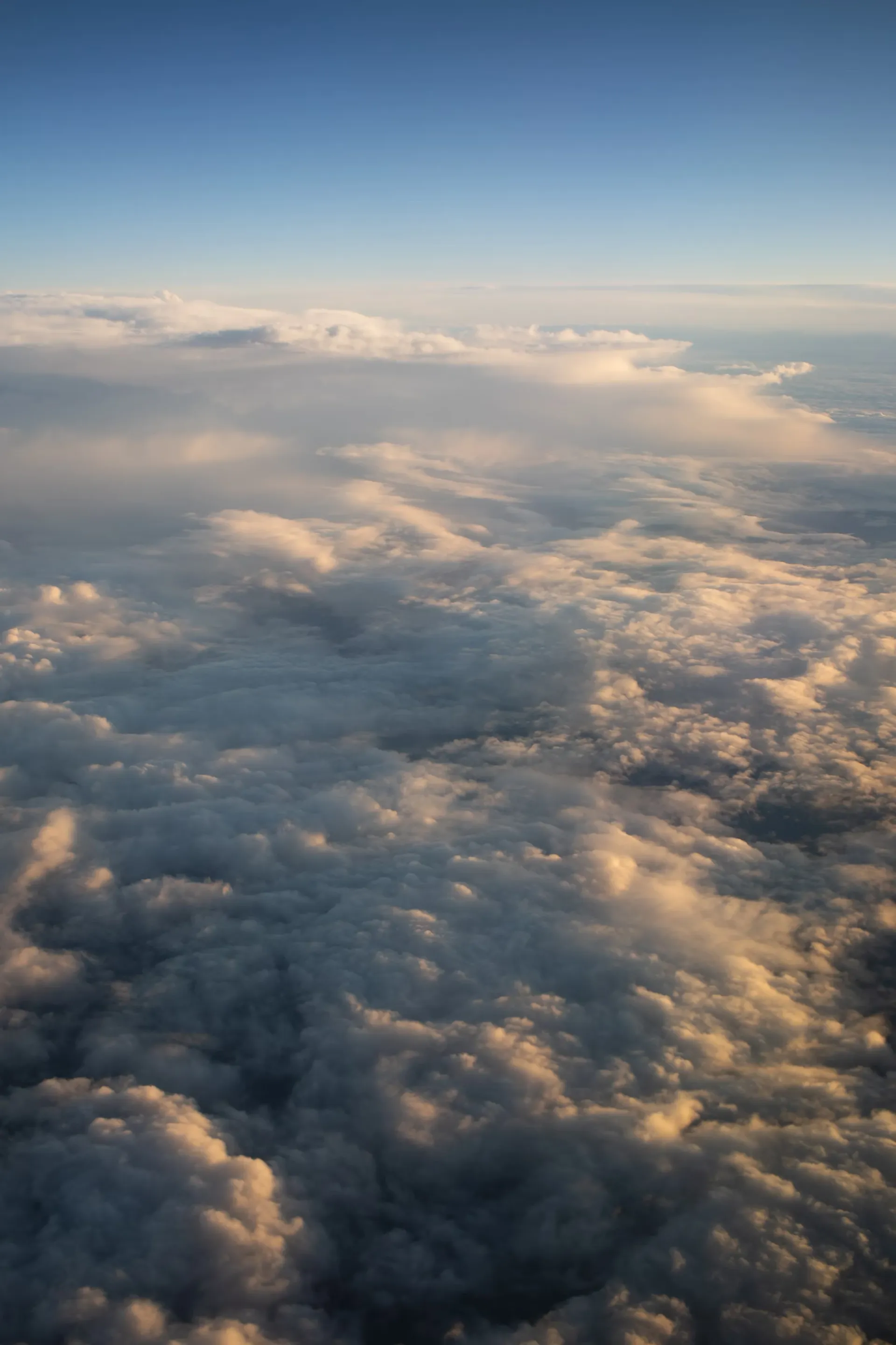 Picture of clouds from above