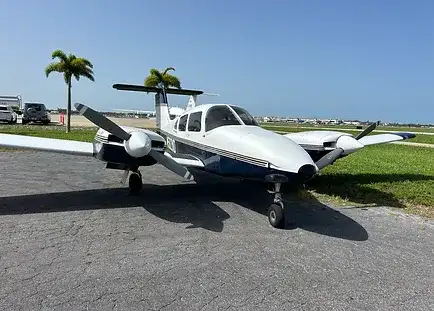 Universal Flight Training Piper Seminole parked